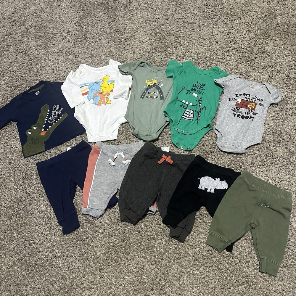 Infant Boys Clothes Lot, Assortment, 0-3,3-6